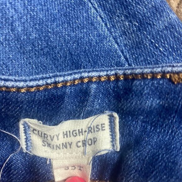 Madewell tall curvy high rise skinny crop jeans in delmar Wash:eco edition 35T - Picture 10 of 10